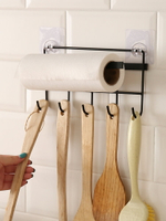 廚房掛架壁掛式掛鉤排鉤鐵藝多功能置物架免打孔無痕收納架毛巾架