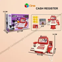 Mainan Mesin kasir belanja kalkulator berhitung cash register cashier Cash Register Kuromi