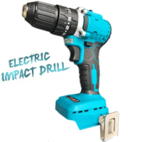 10mm 3 in 1 Cordless Impact Drill 24+3 Torque Brushless Electric Screwdriver Power Tools For Makita 18V Battery