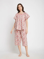 ชุดนอนเสื้อแขนสั้น กางเกงขา 4 ส่วน รุ่น 2210IW5534BEXL