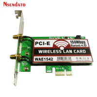 150M Wireless Bluetooth 4.0 PCI PCI-E Express Card Adapter Cordless WIFI Network LAN Ethernet NIC Expresscard