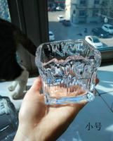 遭了這是心動的感覺熔巖凹凸紋加厚重水晶冰雕水培干鮮花玻璃方缸