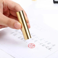 Hard Pen Customized Seal Portable Metal Personal Stamps Round Chinese Name Stamp Painter Calligraphy Painting Brass Seal Sellos