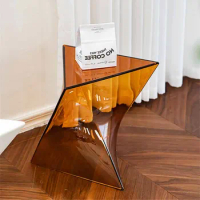 Minimalist Modern Coffee Tables Decoration Living Room Accessories Transparent Sofa Side Table Geometric Bedroom Corner Tables