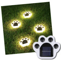 【熊熊遇見你】太陽能LED熊掌燈-3入組(防水燈 裝飾燈 庭院燈 暖光燈 地埋燈 照明燈)