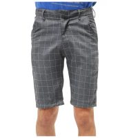 Hamlin Rishham Short Pants Celana Pendek Pria Tartan Kotak Material Wool ORIGINAL - Grey