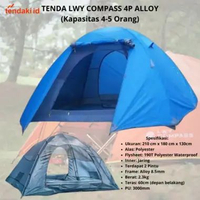 SKY - Tenda Tendaki Borneo 4 | Moluccas 4 | Tenda Compass 4P Kapasitas 4 orangTendaki Borneo 4 Doubl