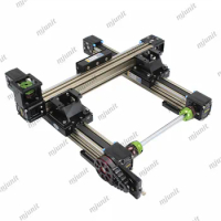 mjunit precision linear module linear guide rail module slide table 3D printing and writing slide rail DIY rail accessories