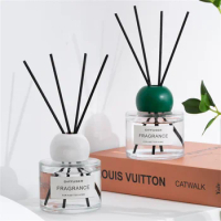 120ml Natural Reed Diffuser with Sticks, Fireless Aroma Diffuser for Bathroom, Bedroom, Office, Hotel, Home Fragrance Diffuser