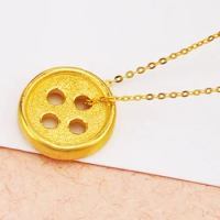 real gold 999 beads 24k pure gold button gold charms gold pendant