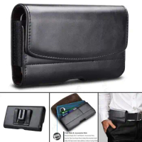Magnetic Leather Phone Case For iPhone 15 Pro Max Phone Pouch Wallet Cover Waist Bag For Apple 14 12 13 11 Pro Max 6 7 8 15 Plus
