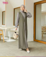 Nibras Gamis Selaras 036 Gamis Wanita Modern Elegan Viral Kekinian Terbaru S Wood
