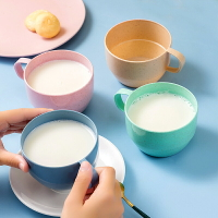 牛奶杯兒童塑料防摔喝牛奶專用杯家用大容量酸奶杯燕麥杯早餐杯子