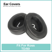 Earpads For Koss TD80 Headphone Earcushions Protein Velour Sheepskin Pads Foam Ear Pads Black