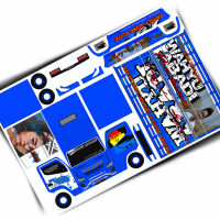 stiker truk oleng wahyu abadi 30 cm