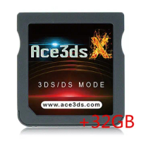 Ace3DS X with 32GB TF card for nds games and ntrboot on 3DS v11.17