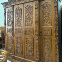 Almari Pakaian Gebyok 4 Pintu Furniture Jati
