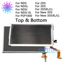 Top Upper &amp; Bottom Lower LCD Display Screen Replacement For NDS NDSLite For NDSi NDSiXL For 2DS 3DS New 3DS XL LL