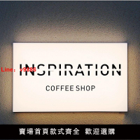 【台灣公司 超低價】網紅亞克力燈箱廣告牌戶外門頭發光創意招牌咖啡店懸掛通體LED