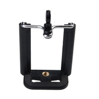 Holder HP Universal Smartphone Clamp Dengan 1/4 Inch Screw Hole Tripod Monopod Aksesoris Foto Video