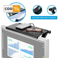 Rak Meja Gantung Atas TV Monitor Komputer Tahan Panas Multifungsi