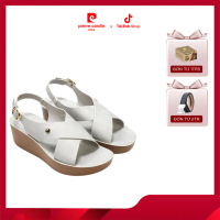 [HỎA TỐC HCM] [NEW COLLECTION] Sandal nữ đế xuồng cao 6cm Pierre Cardin thiết kế quai chéo liê