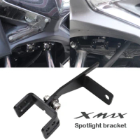For YAMAHA XMAX300 XMAX250 XMAX 300 250 2019-2024 Motorcycle Accessories Spotlight Bracket Holder Sport Light Fog Lights Mount