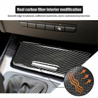 Carbon Fiber Interior Panel Trim Cover For BMW 3 Series E90 E92 2005-12 Interior Stickers Decoration High Quality Accessories