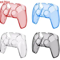 100Pcs/lot For PS5 Crystal Hard PC Protection Case For Sony Dualshock PlayStation 5 Case Wear-resistant Washable Cover