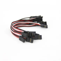 10pcs 100mm/150mm/300mm/500mm RC Servo extension cord Male to Male for JR Plug Servo Extension Lead Wire Cable