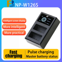 FB NP-W126S battery LCD dual USB charger for Fujifilm camera battery xs10 xt30 II xA7 xA5 xA3 xt200 xt100 x100v x100f XE4 XE3