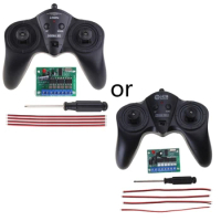 6CH High-power 2.4G 50 Meter Remote Control with Receiver 6-15v for Car Model Sh W3JF