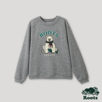 【Roots】Roots 女裝- 經典傳承系列 動物圖案圓領上衣(灰色)