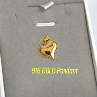 Emas 916 Gold-plated 916 Tulen Charms Bajet Emas Pendant Necklaces Can Be Freely Matched Wedding and