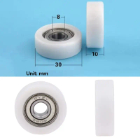 1pc 8*30*10mm diperbuat daripada keluli tahan karat 608 roller trek trek trek api pintu jalan jejak 
