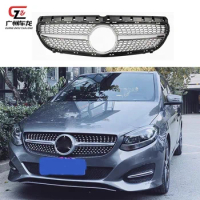 ABS Material Diamond GT Style Car Front Bumper Grille For Mercedes Benz B Class W246 B180 B200 B260 2015-2019 Car grills