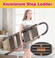 【Aluminium Alloy Ladder】Stool Step Foldable Ladder Stepsfitted anti-slip pad on each steps.Easy and Compact