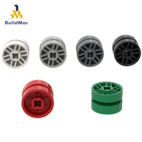 BuildMOC Compatible Assembles Particles 11208 14mm small wheel hub For Building Blocks Parts DIY Edu