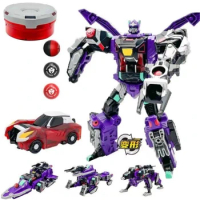 2024 Burst Speed Transform Car Robot Magic MeCard Ball Mech Deformation Mechanical Beast Magic Meta Bead Kids Shoot Battle Toys