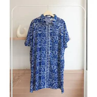 HOMEDRESS BATIK BIG SIZE KERAH DRESS BATIK KERAH KANCING DASTER JUMBO LENGAN PENDEK BUSUI BUMIL PLUS