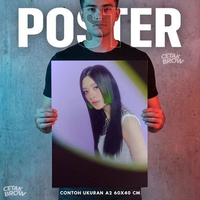 Poster STAYC Sieun & Isa Visual Queen Hiasan Dinding Kamar Mewah Dekorasi Dinding Seni Tebal Art Gam