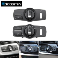 Car Front Head Light Switch Rotation Button Headlight Lamp Control Konb Cover For BMW 5 5GT 6 7 X3 X4 Series F10 F07 F06 F01 F25