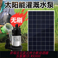 太陽能水泵 【93%好評率】太陽能抽水泵戶外農用灌溉24v直流潛水泵無刷高揚程48v電瓶抽水機