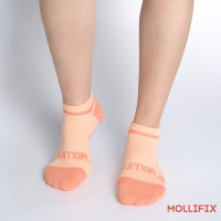 Mollifix 瑪莉菲絲 抗菌拇指外翻跑步襪 21-24 (粉橘)