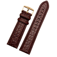 16mm18mm19mm20mm21mm22mm high Quality Alligator genuine Leather watch strap Watchband Men's Black Brown Bracelet band