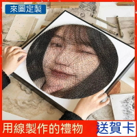 客製化釘子繞線畫 訂製照片 客製化釘子畫 情侶 情人節禮物 送閨蜜 diy手工製作 生日禮物