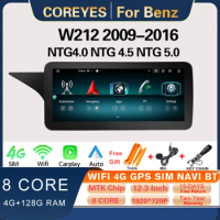 COREYES 12.3" Android12 Car Radio For Benz W212 2009-2016 GPS Navigation Carplay Multimedia Player 1920*720P Head Unit Bluetooth