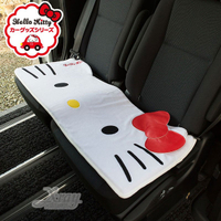 Hello Kitty 汽車用後排座椅墊《白.大臉.長方型》輕鬆裝飾愛車，X射線【C537473】
