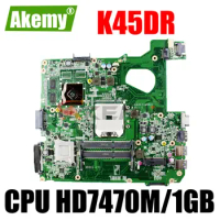 K45DR Motherboard HD7470M 1GB For Asus A45D A45DR K45D DA0XY1MB6E0 Laptop Motherboard Suppprt AMD CPU 100% Test OK