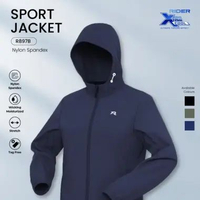 Rider Xtracool Sport Jacket - Jaket Unisex R897B Nylon Spandex isi 1 Pcs Olive M